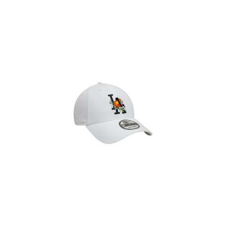 Casquette strapback en coton blanche avec une broderie à l'avant et à l'arrière - Image 3