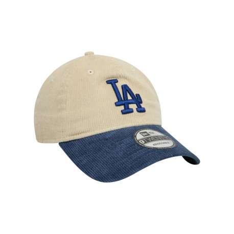 Casquette strapback en coton bicolore en velours côtelée avec une broderie - Image 3
