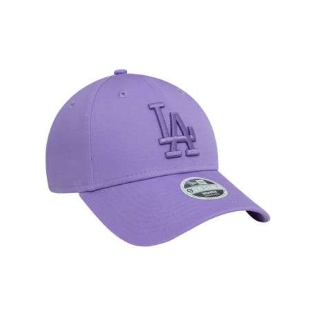Casquette strapback en coton violette unie avec des lettres en relief à l'avant - Image 3