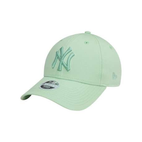 Casquette strapback en coton verte claire unie avec des lettres en relief