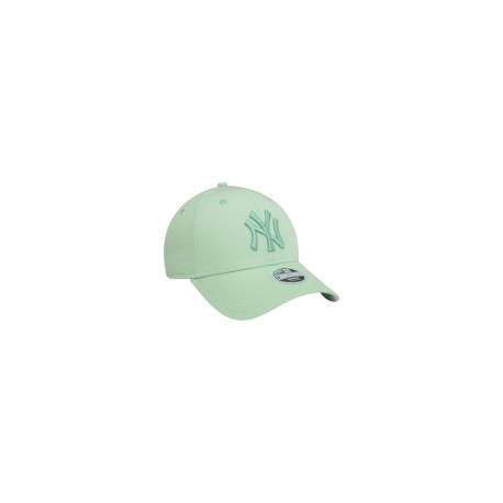 Casquette strapback en coton verte claire unie avec des lettres en relief - Image 3