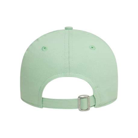 Casquette strapback en coton verte claire unie avec des lettres en relief - Image 4