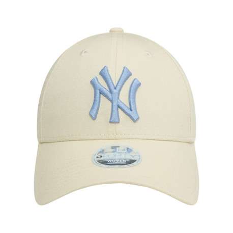 Casquette strapback en coton écrue unie avec des lettres en relief à l'avant - Image 2