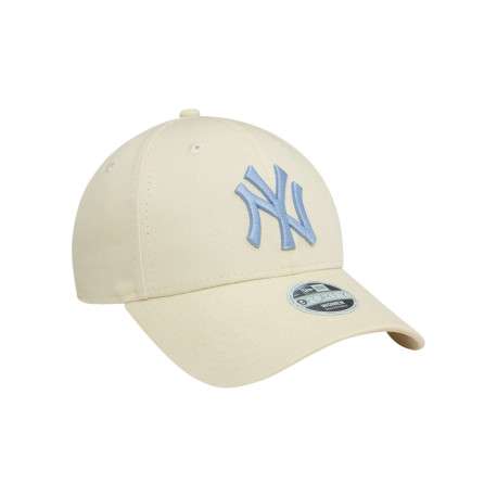 Casquette strapback en coton écrue unie avec des lettres en relief à l'avant - Image 3