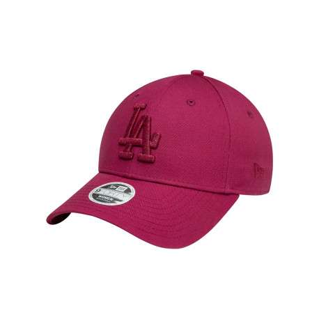 Casquette strapback en coton fuchsia unie avec des lettres en relief à l'avant - Image 6