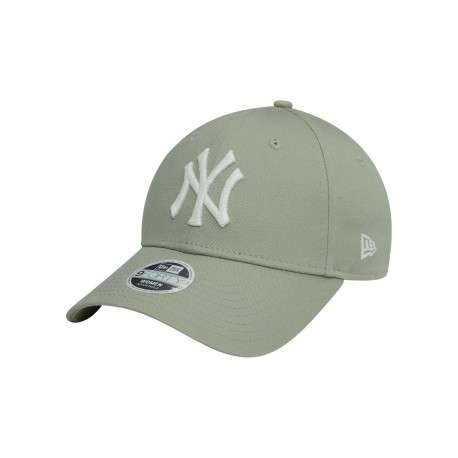 Casquette strapback en coton verte sauge avec des lettres en relief à l'avant