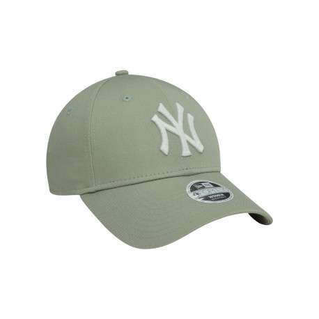 Casquette strapback en coton verte sauge avec des lettres en relief à l'avant - Image 3