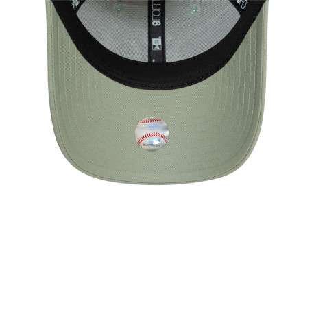 Casquette strapback en coton verte sauge avec des lettres en relief à l'avant - Image 5