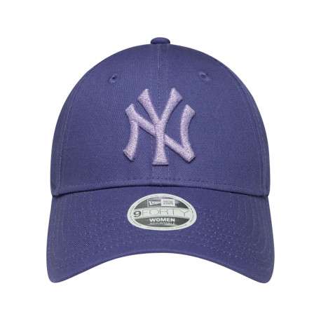 Casquette strapback en coton violette unie réglable à l'arrière - Image 2