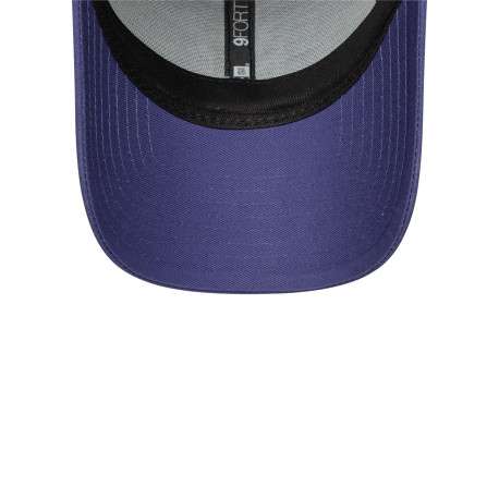 Casquette strapback en coton violette unie réglable à l'arrière - Image 5