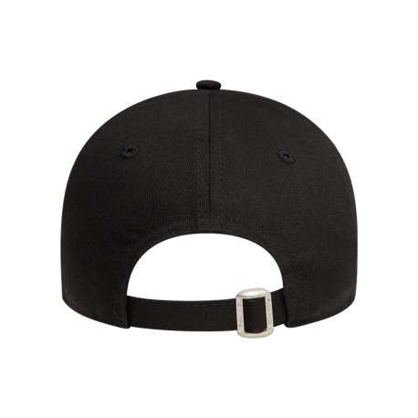 Casquette strapback en coton noire unie avec des petits papillons brodés - Image 4