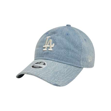 Casquette strapback en coton bleue stone aspect denim délavé - Image 5
