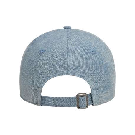 Casquette strapback en coton bleue stone aspect denim délavé - Image 8