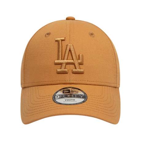 Casquette strapback en coton camel unie avec des lettres en relief à l'avant - Image 2
