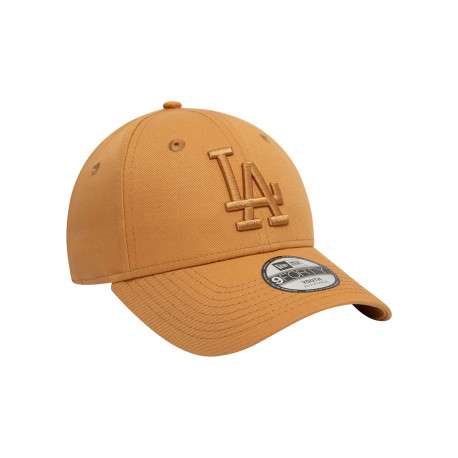 Casquette strapback en coton camel unie avec des lettres en relief à l'avant - Image 3
