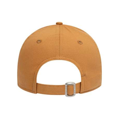 Casquette strapback en coton camel unie avec des lettres en relief à l'avant - Image 4