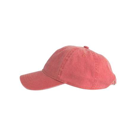 Casquette rouge unie avec logo iconique brodé sur le devant - Image 2