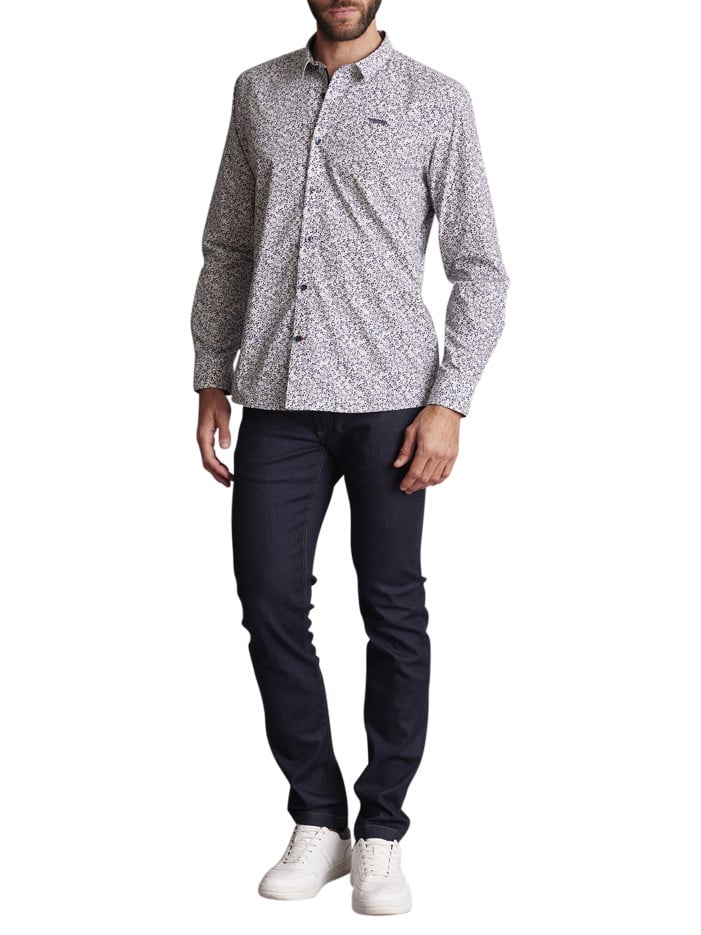 Chemise blanche à petits...