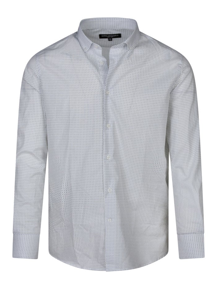 Chemise en coton blanche à...