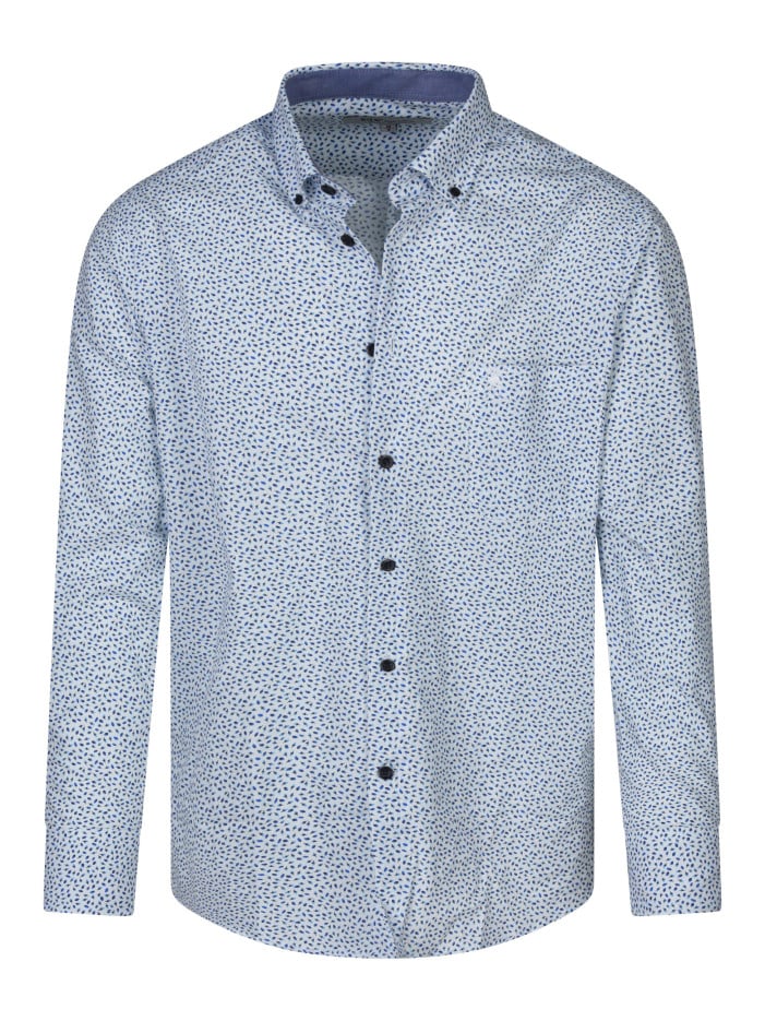 Chemise en coton blanche à...