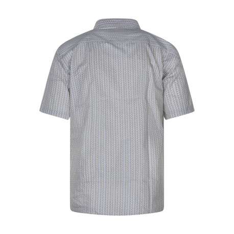 Chemise à manches courtes en coton écrue à imprimé liberty et à col américain - Image 2