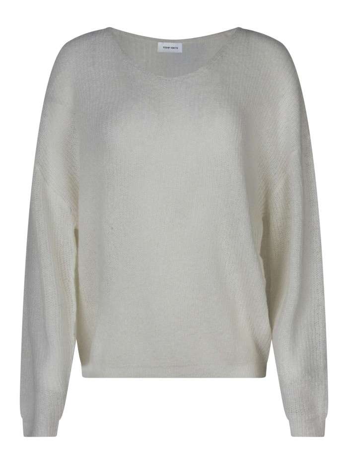 Pull écru uni avec une...
