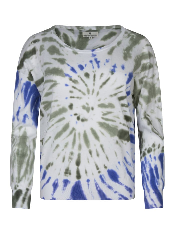 Pull en coton multicolore à...
