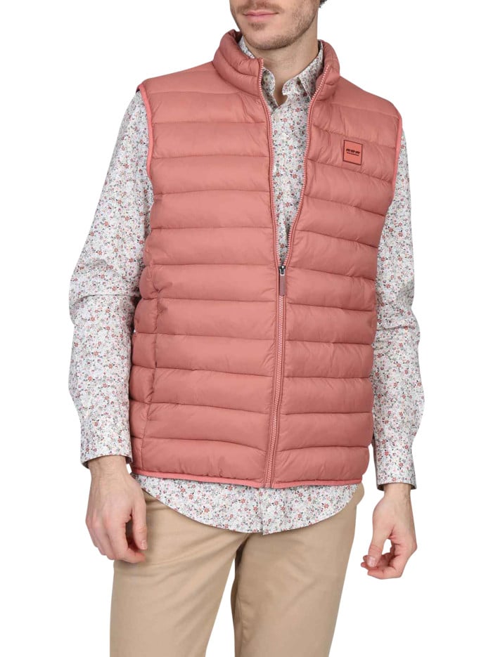 Doudoune rose unie avec une...