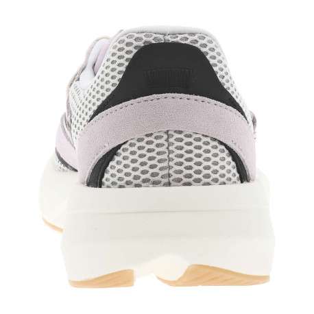 Baskets running mauves et noires à semelle plate et à lacets plats - Image 6