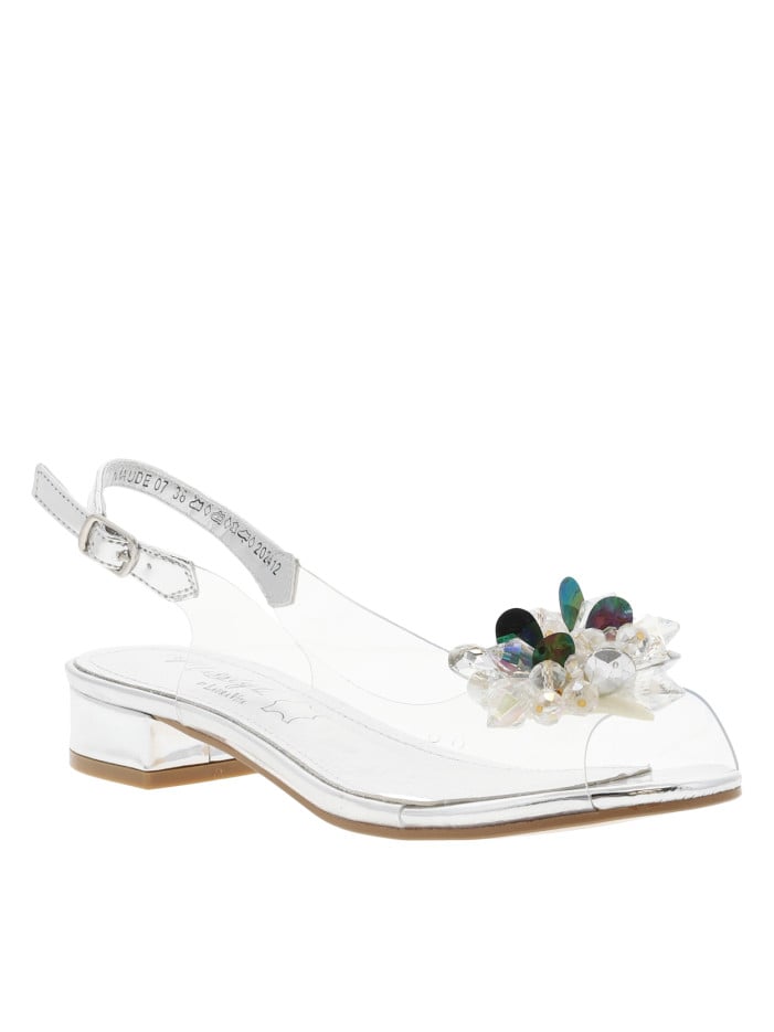 Nu-pieds transparents et...