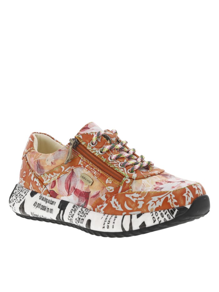 Baskets running en cuir...