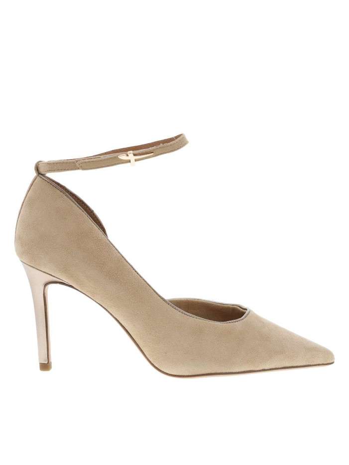 Escarpins en cuir beiges en...
