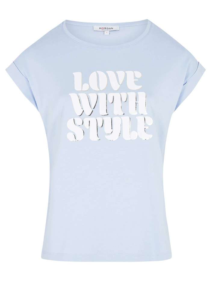 T-shirt ciel imprimé avec...