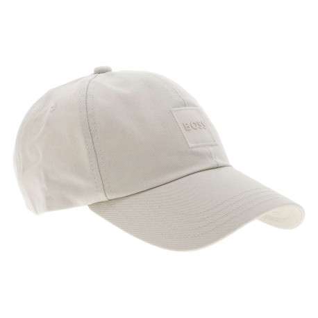 Casquette en coton beige uni avec nom iconique sur le devant - Image 3