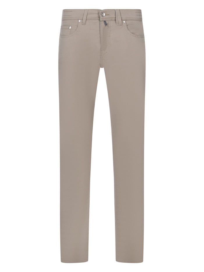 Pantalon en coton beige uni...