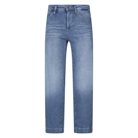 Jean 5 poches Adele S-Sdm en coton bleu délavé avec une coupe bootcut