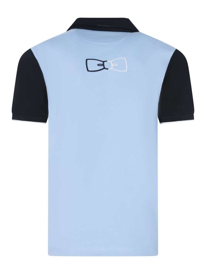 Polo En Coton Ciel Maille Piqu e Avec Une Coupe Droite Et Un Col polo-en-coton-ciel-maille-piqu-e-avec-une-coupe-droite-et-un-col