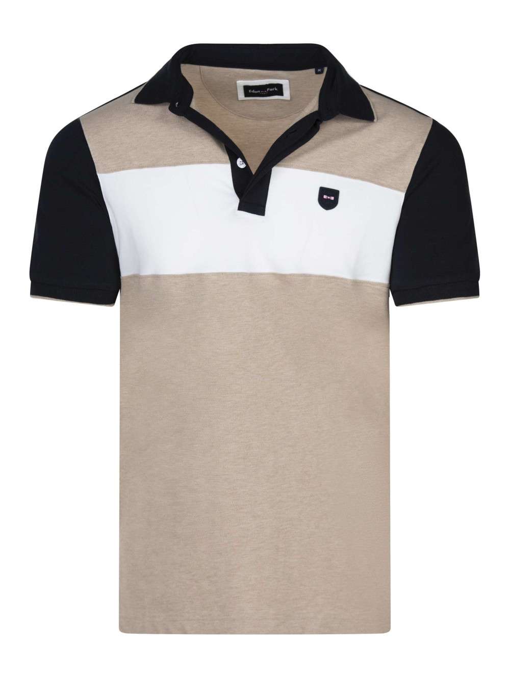Polo Beige Maille Piqu e Avec Une Coupe Droite Et Un Col Revers EDEN polo-beige-maille-piqu-e-avec-une-coupe-droite-et-un-col-revers-eden