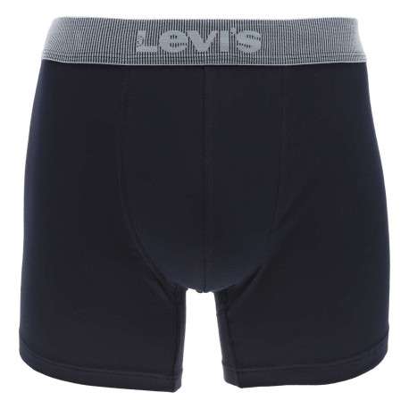 Lot de 2 boxers en coton mélangé classique multicolore uni avec une coupe fermée - Image 2