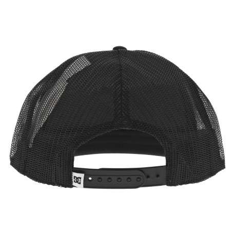 Casquette noire unie avec une fermeture ajustable à l'arrière - Image 9