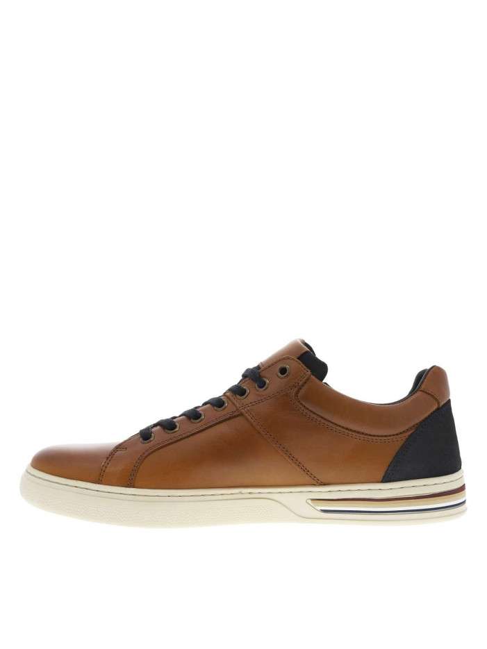 Sneakers en cuir camels...