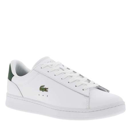 Tennis en cuir blanches avec le logo brodé en petit et à semelle plate - Image 3