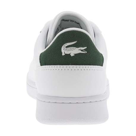Tennis en cuir blanches avec le logo brodé en petit et à semelle plate - Image 6