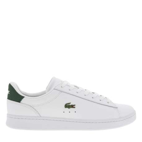 Tennis en cuir blanches avec le logo brodé en petit et à semelle plate - Image 2