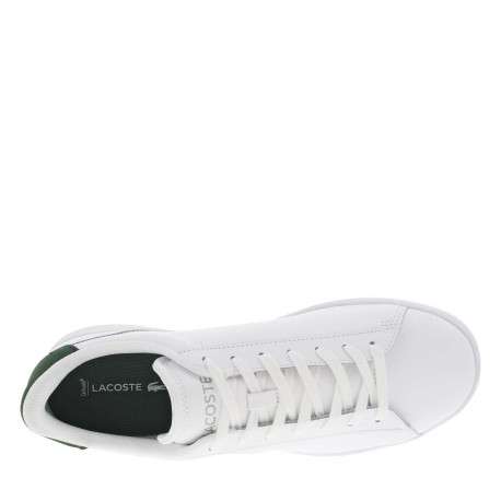 Tennis en cuir blanches avec le logo brodé en petit et à semelle plate - Image 4