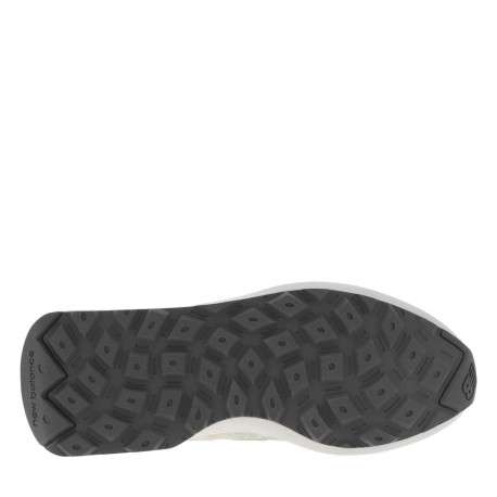 Baskets running en cuir vertes avec des empiècements en daim et à semelle plate - Image 5