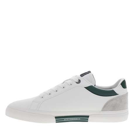 Tennis blanches avec un talon plat et munies d'une fermeture à lacets - Image 3