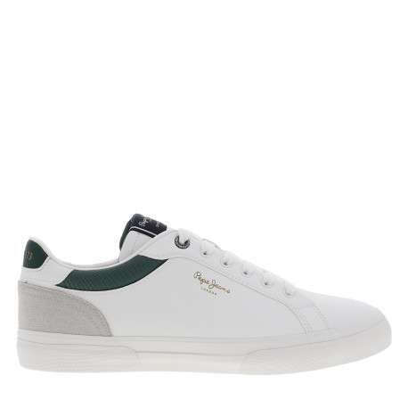 Tennis blanches avec un talon plat et munies d'une fermeture à lacets - Image 2