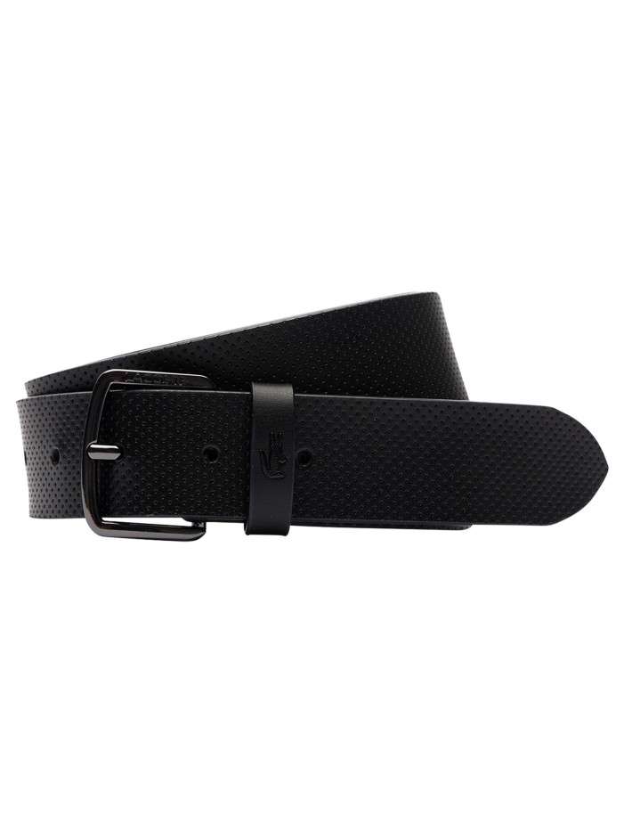 Ceinture en cuir noire unie...