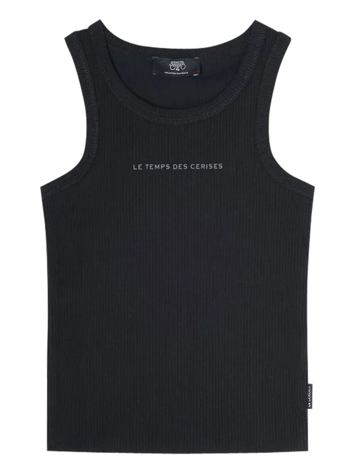 Débardeur en coton noir...